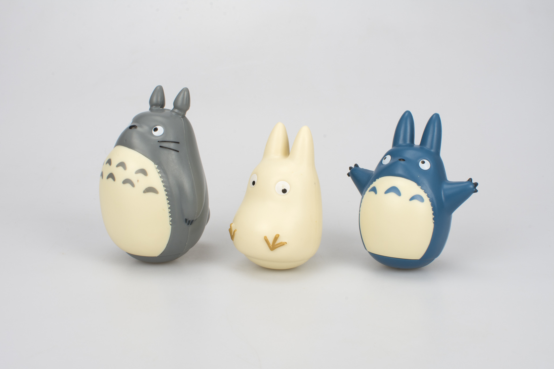 热卖宫崎骏动漫totoro手办白龙猫模型公仔蓝龙猫不倒翁盒装摆件