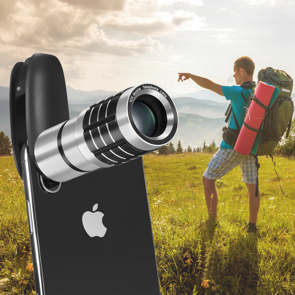 高清手机摄像头外置10倍望远镜适用于旅游观光 观看比赛 演唱会