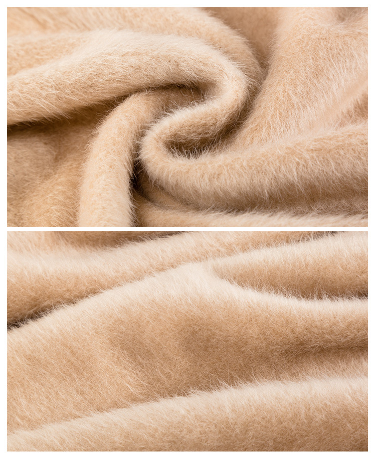 现货供应 黄金貂绒面料 700g冬季保暖服装超柔毛绒水貂绒布料