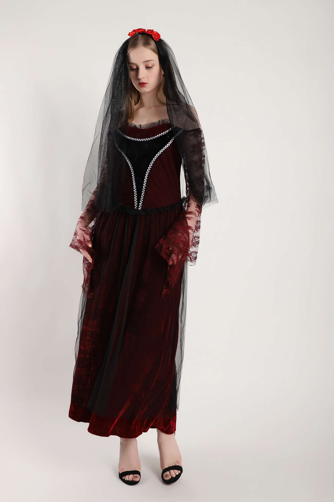 万圣节 吸血鬼恶魔服装 鬼新娘女巫婆化装舞会派对服表演服批发