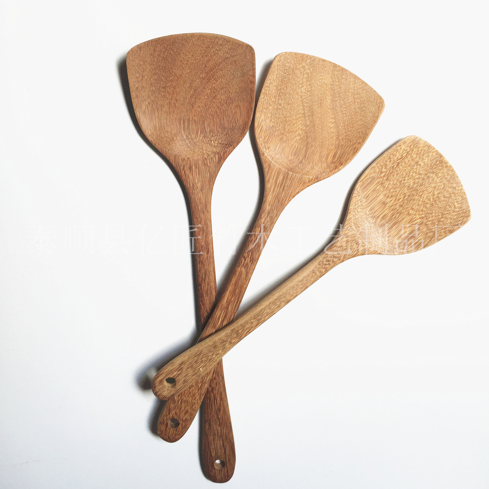 爆款鸡翅木39扁锅铲专用木铲无漆无蜡斜铲木锅铲支持logo定制