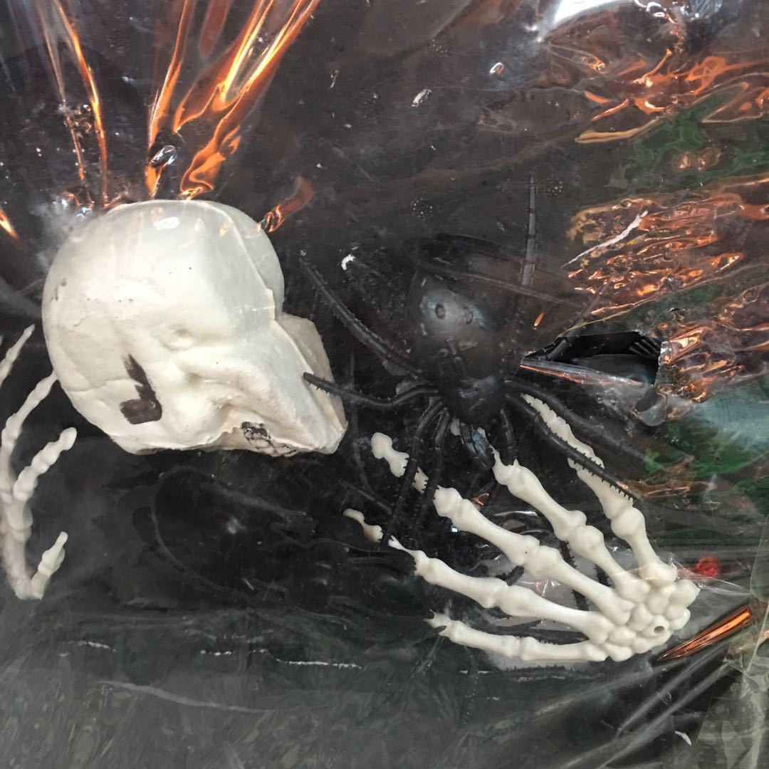 万圣节墓碑套装墓碑 小装饰骷髅骨蜘蛛酒吧鬼屋密室装饰道具用品