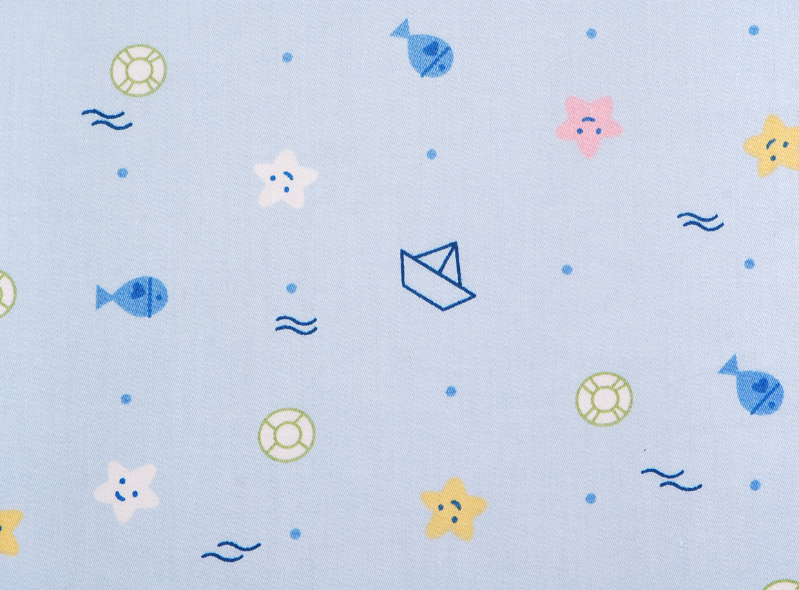 批发供应 a类60支婴幼儿无荧113*173贡缎 卡通纯棉布料 1.6米