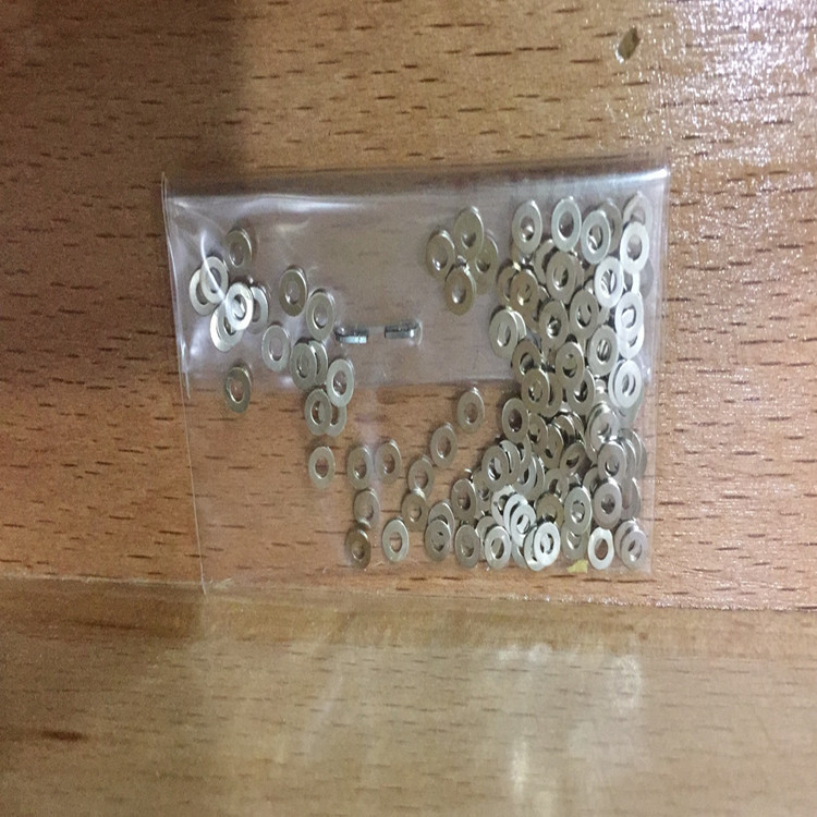 无框眼镜配件 水晶切边螺丝垫片 眼镜螺丝垫片 不锈钢垫片