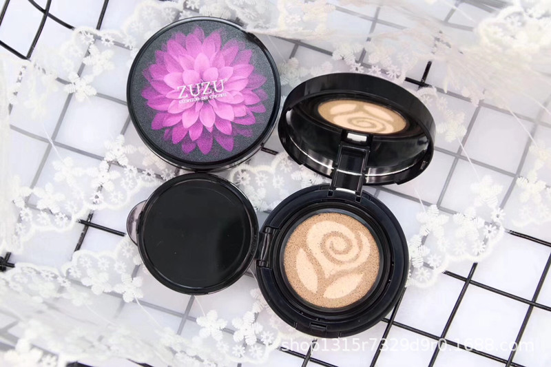 cbb新品zuzu梦幻双色修颜硅胶气垫bb霜无暇水润美白遮暇保湿防水