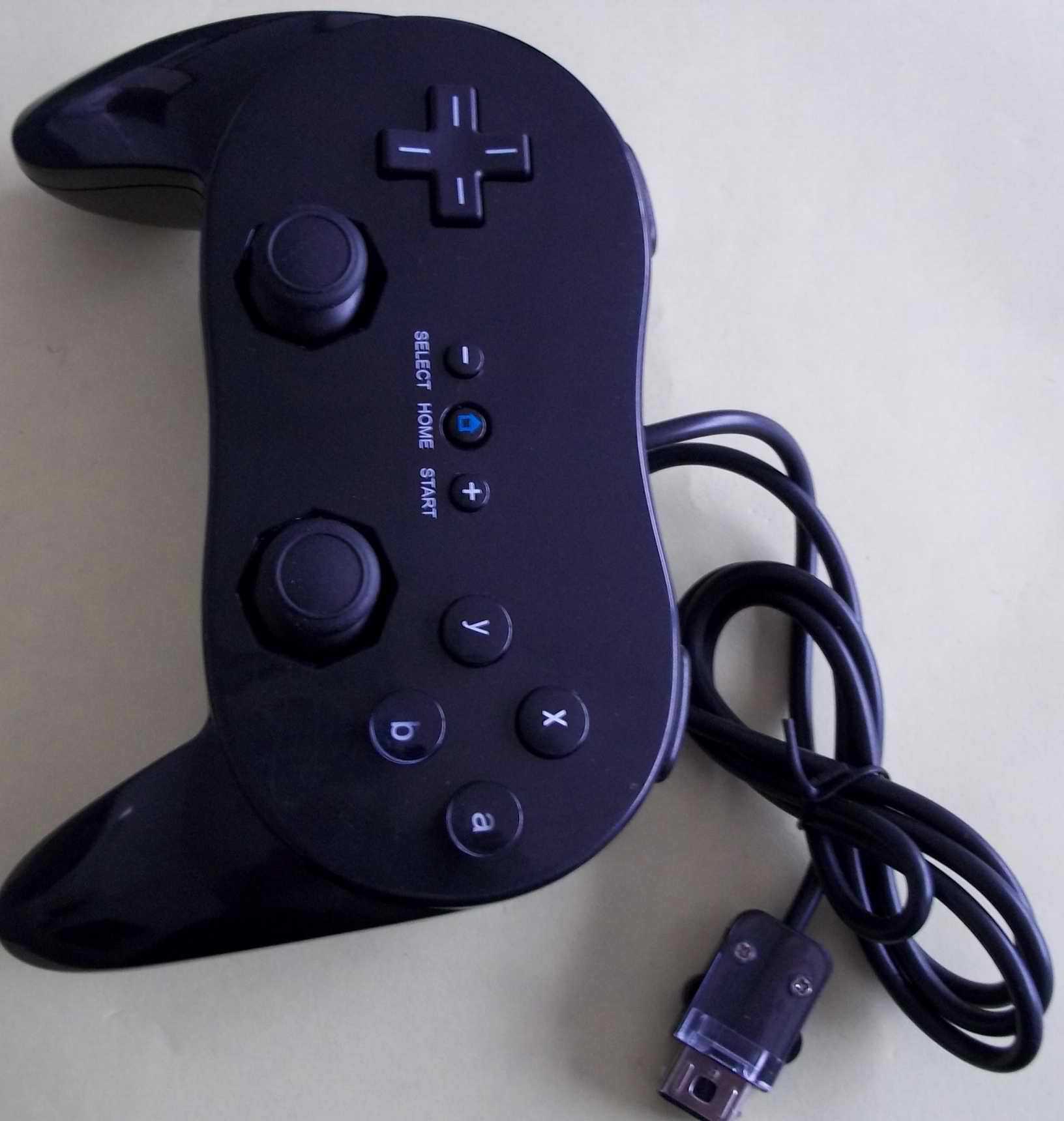 最新工厂直销wii经典2代classic pro牛角pp袋包装有线游戏手柄