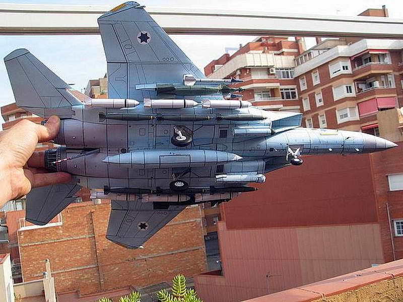 1:32美国f-15i鹰式战斗机 以色列空军 纸模型 飞机模型 手工diy