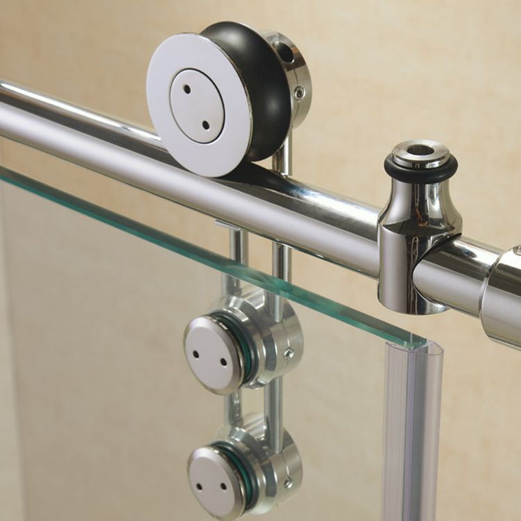 美式不锈钢防锈玻璃移动门浴室滑轮01c家居淋浴房不锈钢吊轮