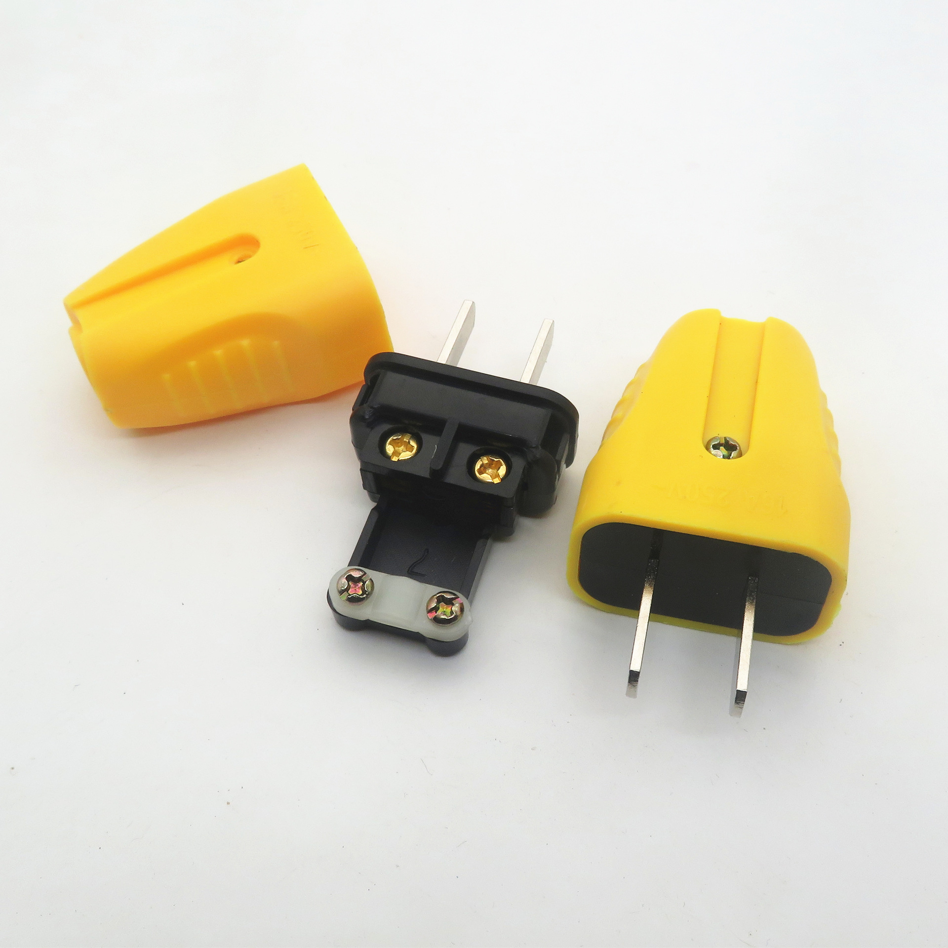 4厚铜件内胆型 电源插头 4500w两极电源接线头工地家用