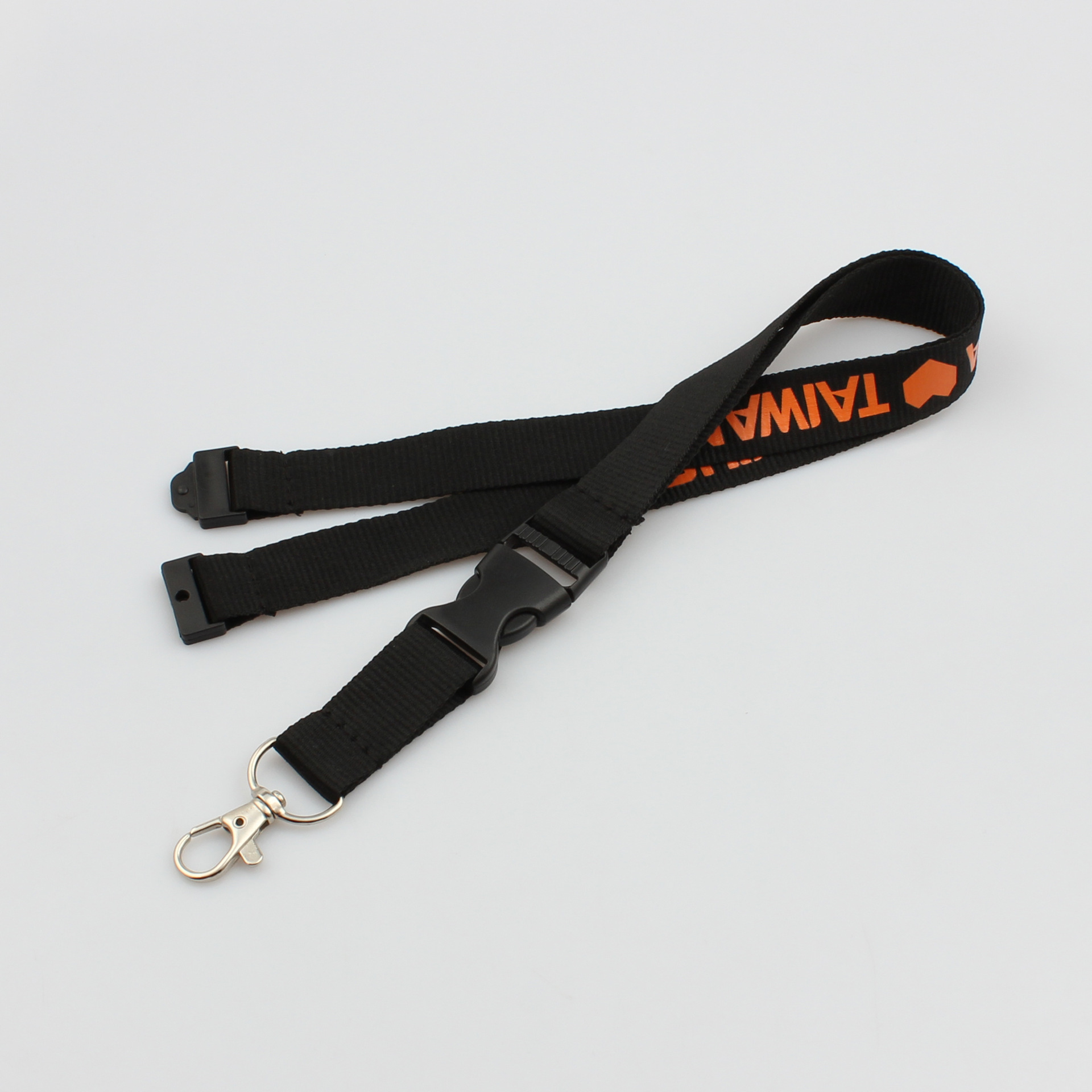 厂家定制丝印立体字工作证挂绳 尼龙织带胸卡厂牌工牌带 证件挂带