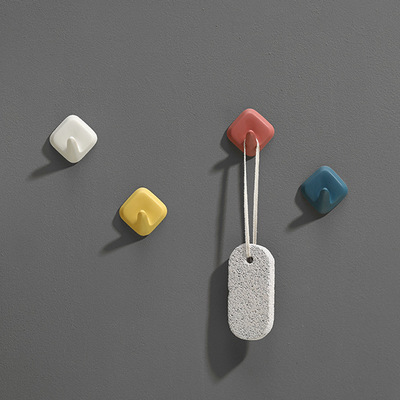 强力粘钩无痕挂钩免钉门后承重粘胶挂衣钩厨房浴室粘贴壁挂钩子