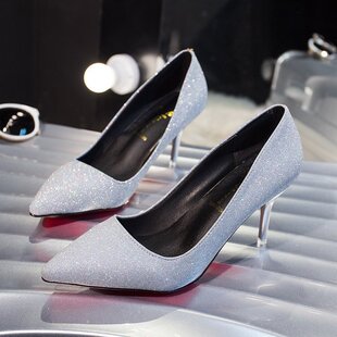 公主水晶高跟鞋