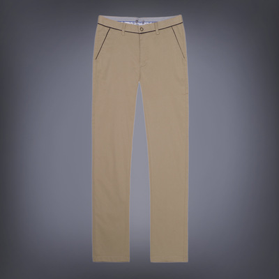 莱赛尔纤维男装夏季纯色简约百搭微弹力青年男士休闲长裤子k2k579