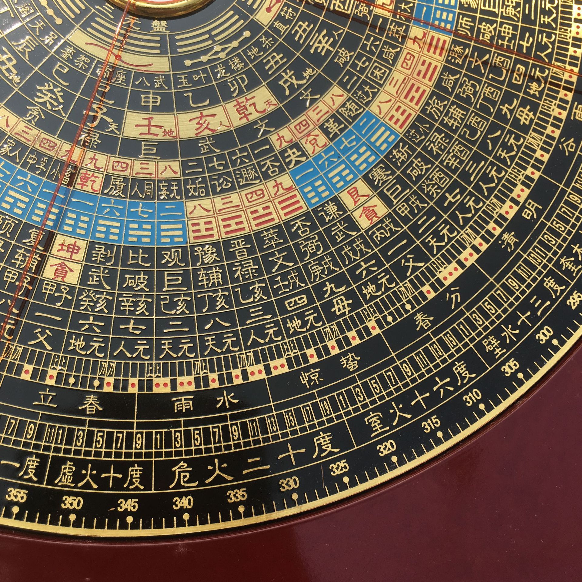 翰辉三元三合综合盘纯铜正品台湾风水罗盘高精度指南针铜面罗盘仪