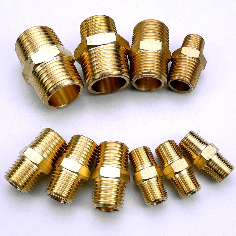 出口品质 美标国标 bspp(g) npt bspt 黄铜管接头 六角外丝-阿里巴巴