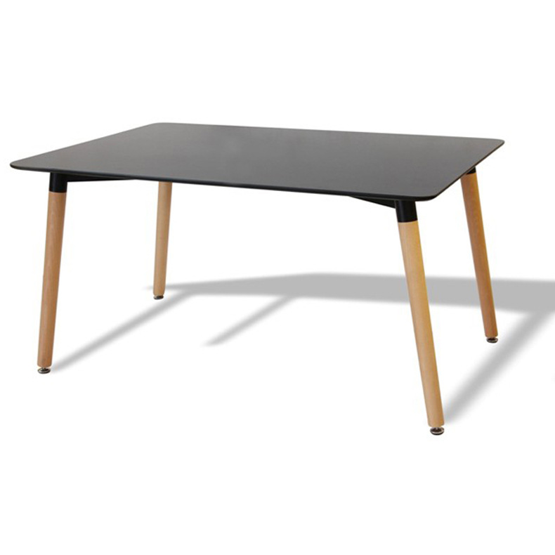 伊姆斯桌子简约长方形餐桌北欧实木咖啡圆桌餐厅休闲洽谈长饭桌