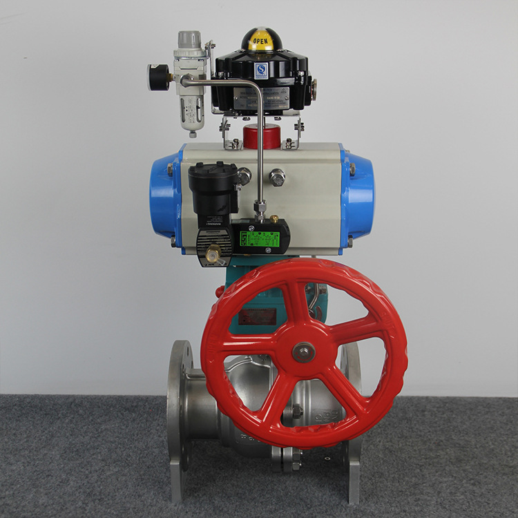 气动带手动球阀-气动阀门-三片式球阀铸钢-不锈钢球阀手动低压-爱慕生