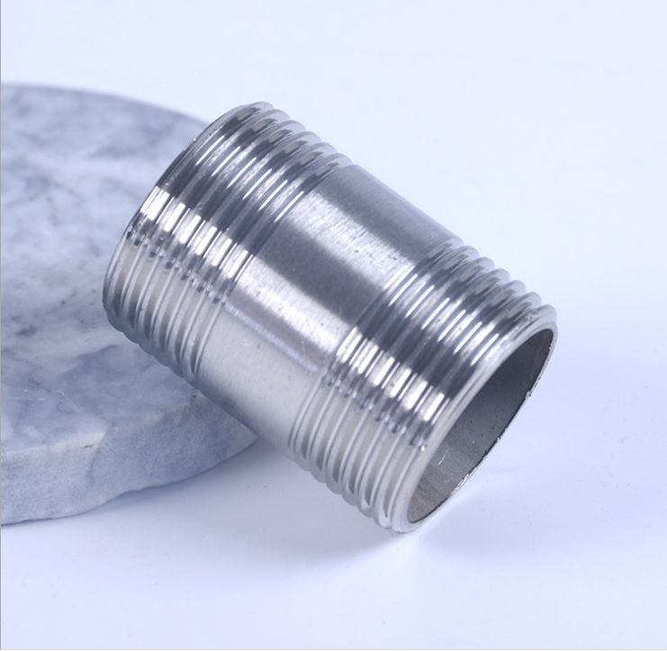 厂家源头正品304材质不锈钢管子双头外丝4分对丝短接头dn15内接头