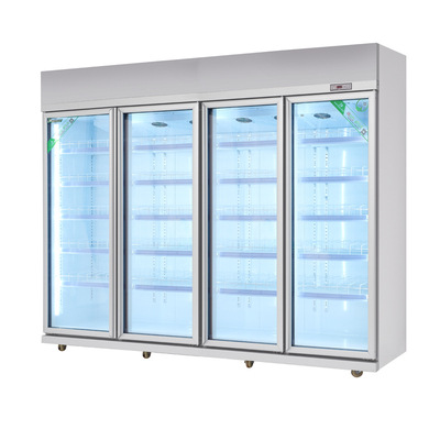 【绿缔】四门大拉手立式冷藏展示柜 水果冰柜 冻冷藏柜 展示冷柜