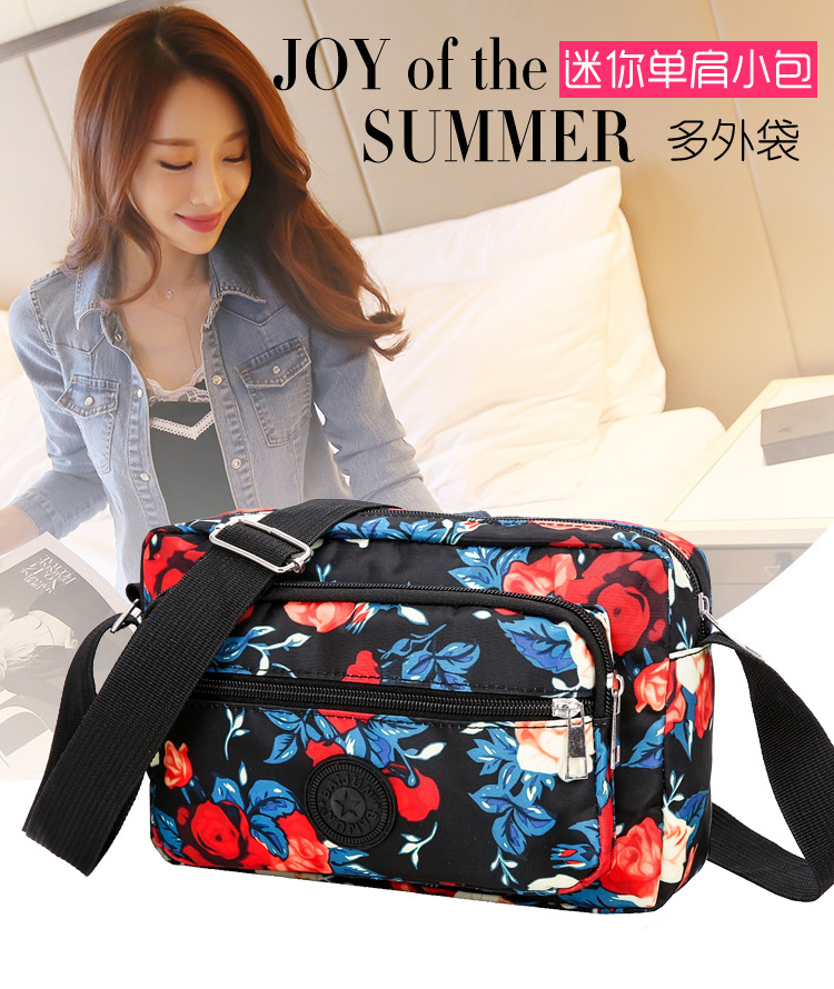 拼多多货源女士生意收钱包斜挎中老年女包防水尼龙单肩小包地摊包