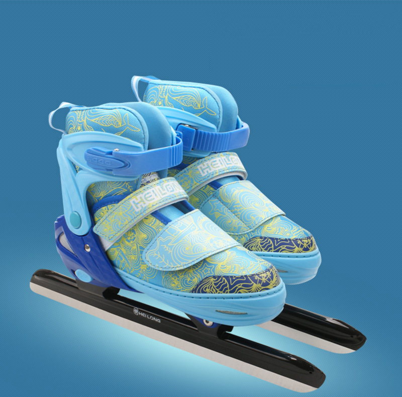 新款学生儿童速滑冰刀鞋可调尺码速滑溜冰鞋