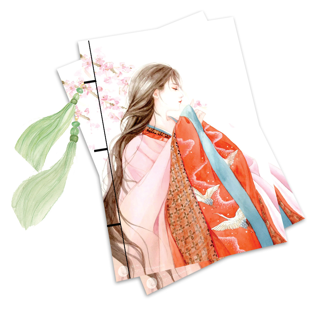 唯美古风笔记本线装本中国风古典手账本复古苏流大开本160页批发