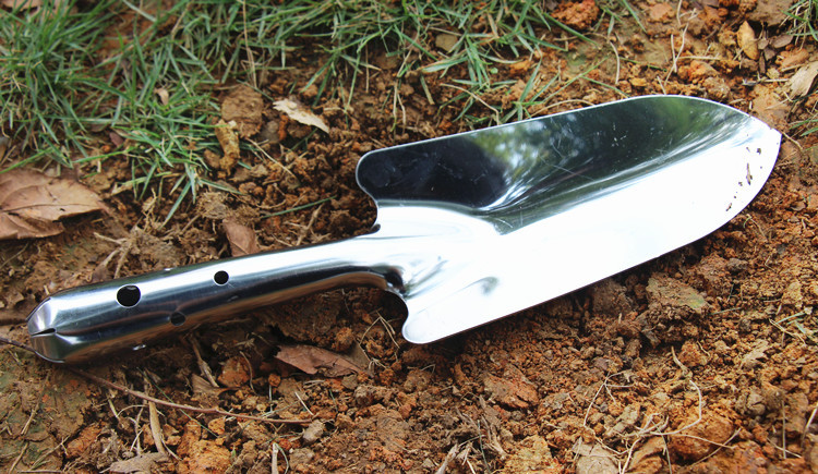 迷你不锈钢花铲 儿童铁铲花园种植 农用盆栽小铲 园艺园林工具