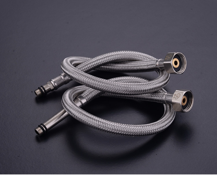 厂家直销尖头软管 单孔编织进水管面盆龙头专用 冷热上水单头管