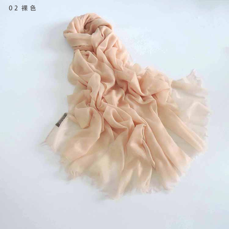 2022 Summer New 40 Colors 300 Cashmere Single Yarn Ring Velvet Plain Shawl Factory Spot Scarf Cashmere