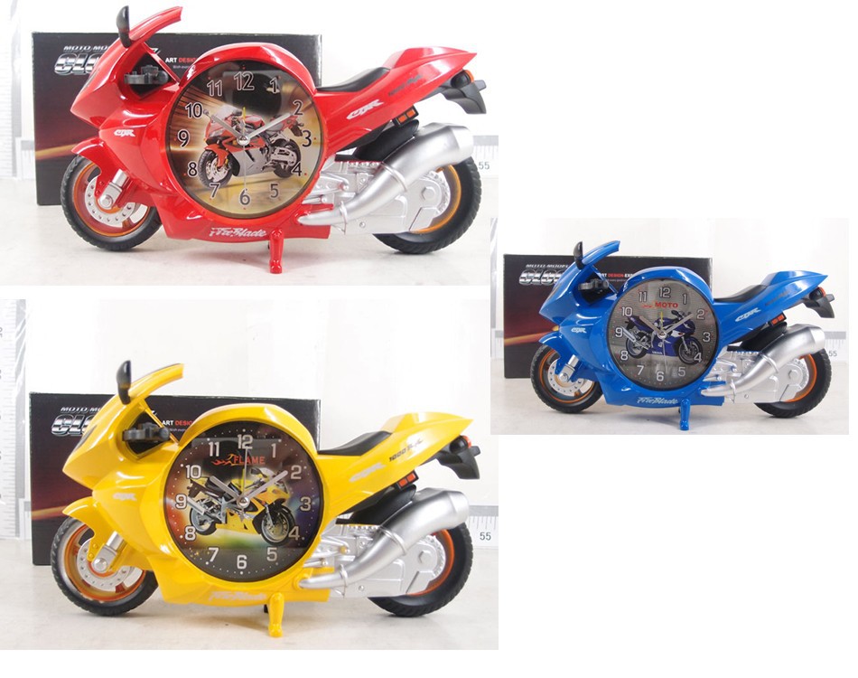 motorcycle alarm clock creative personality children boy student bed head european cute simple small alarm watch