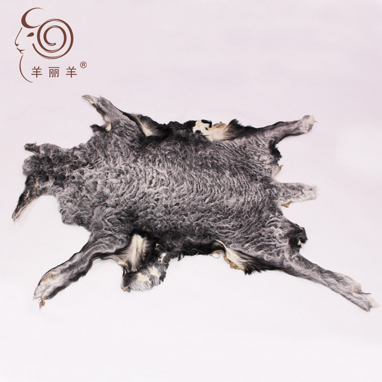 【羊丽羊】源头厂家中亚进口卡拉库羊皮 波斯羔羊皮 皮毛一体批发
