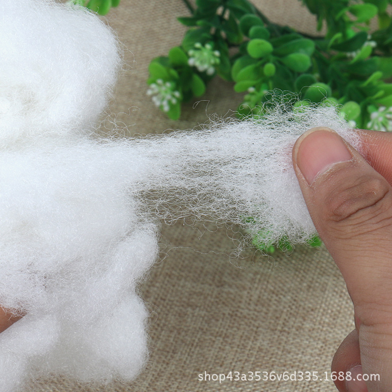 批发 pp棉高弹丝绵diy聚酯维棉九孔云丝十字绣靠背棉玩具填充