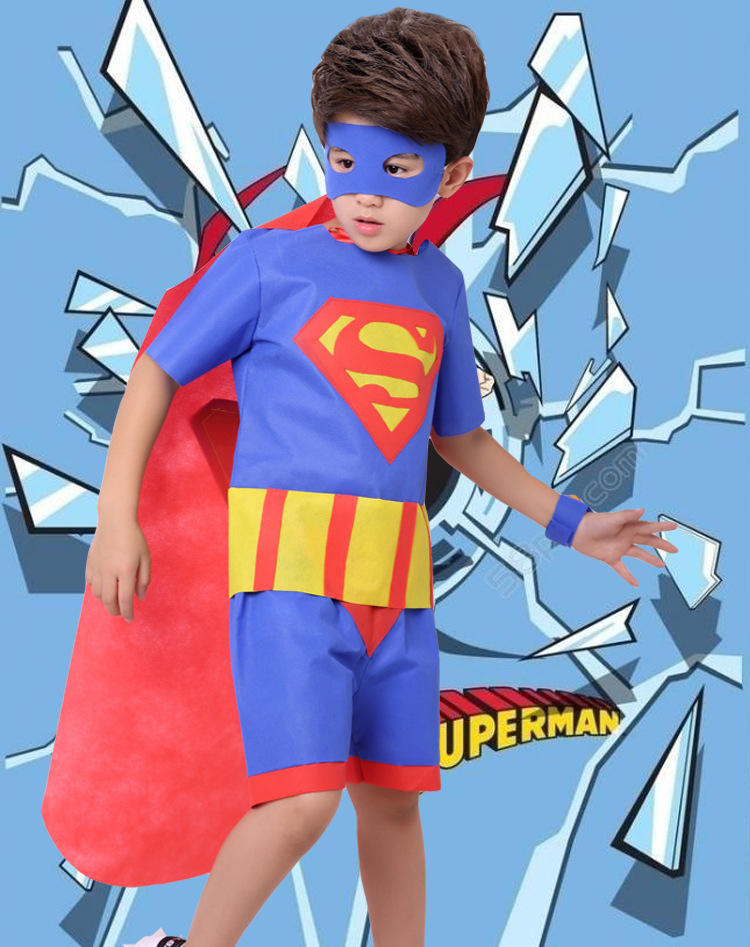 六一儿童环保服装幼儿园超人时装走秀演出服手工dry创意舞台表演