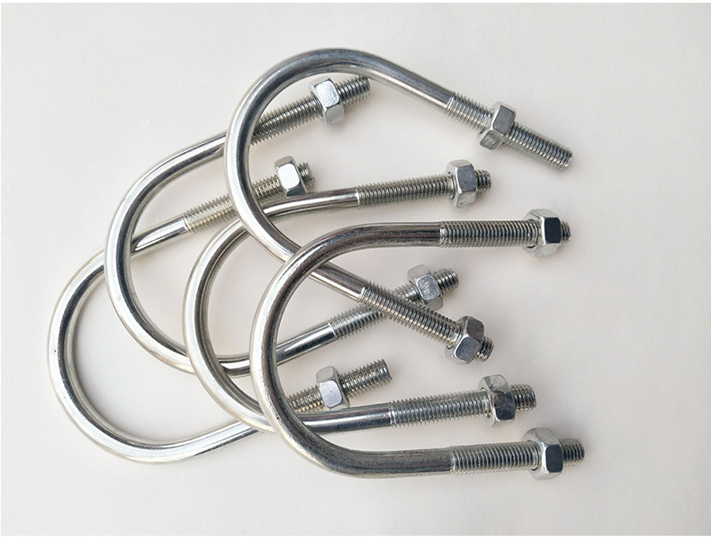 jb/zq4519不锈钢u型管夹 304不锈钢金属管卡 u型镀锌螺栓定制