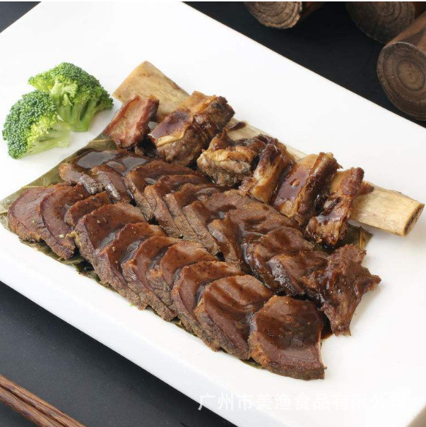 黑椒味牛肋骨 腌制过 生牛肋排半成品牛仔骨 称重 约0.5-0.7kg/块
