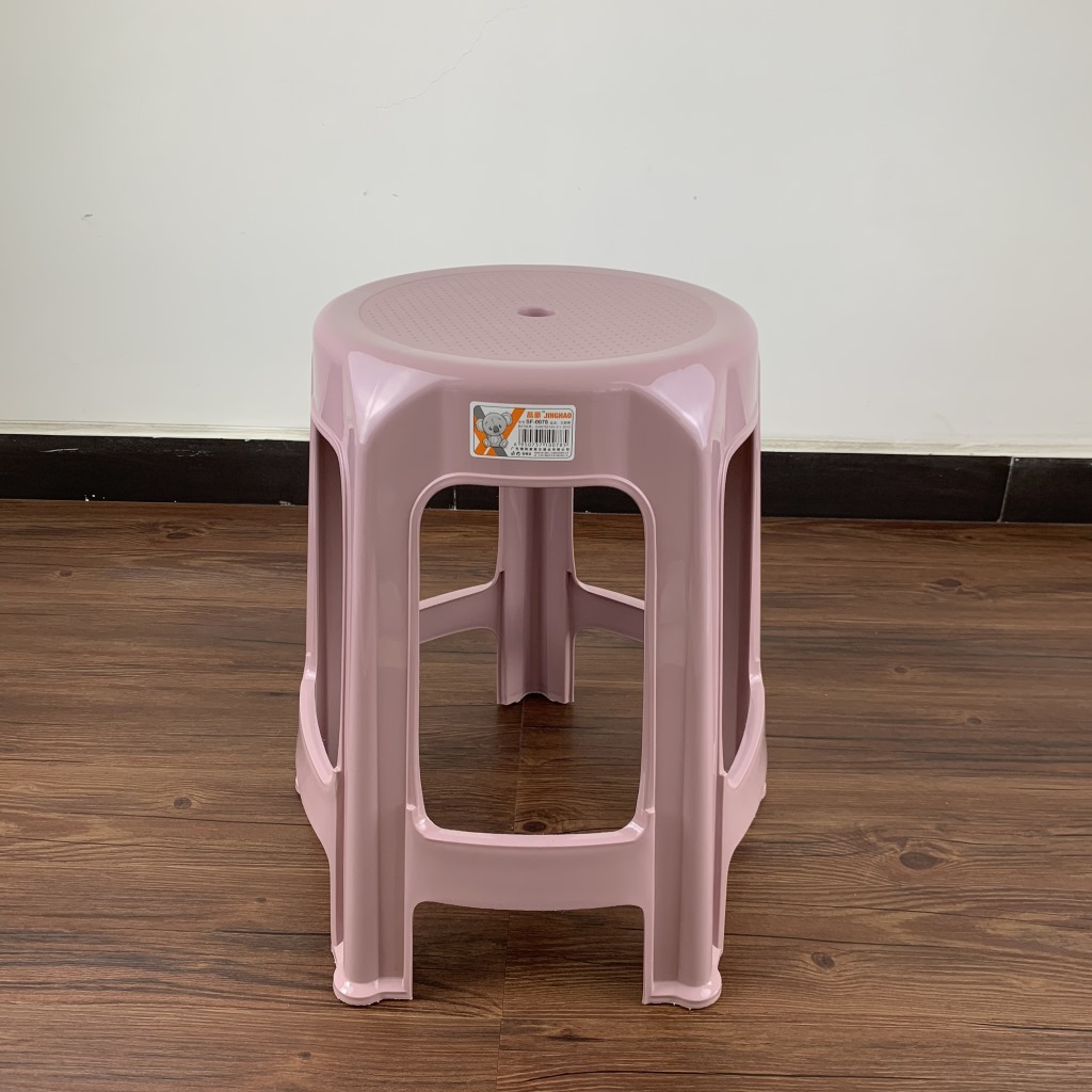 厂家直销pp塑料凳子简约椅子休闲时尚餐凳加厚防滑五脚高凳