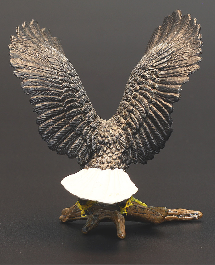 跨境精品实心动物玩具 老鹰 海雕 猫头鹰 白头鹰仿真飞鸟鹰类模型