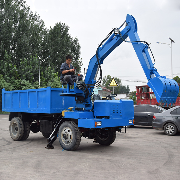 拉土专用四不像随车挖掘机 多功能挖掘装载一体机 沙土专用运输车