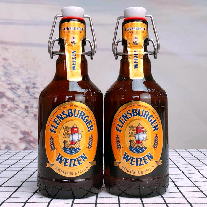 德国原装进口啤酒 弗伦斯堡flensburger weizen白啤酒330ml*24
