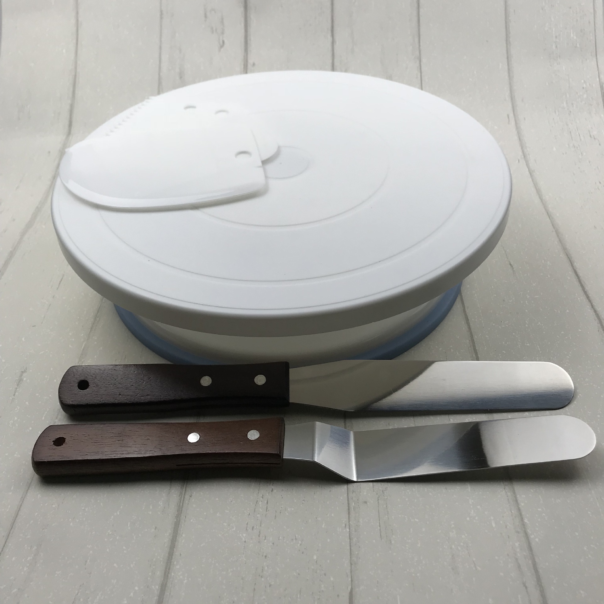 sunrise亚马逊6件套带防滑边裱花蛋糕转台工具套装 diy裱花台套装