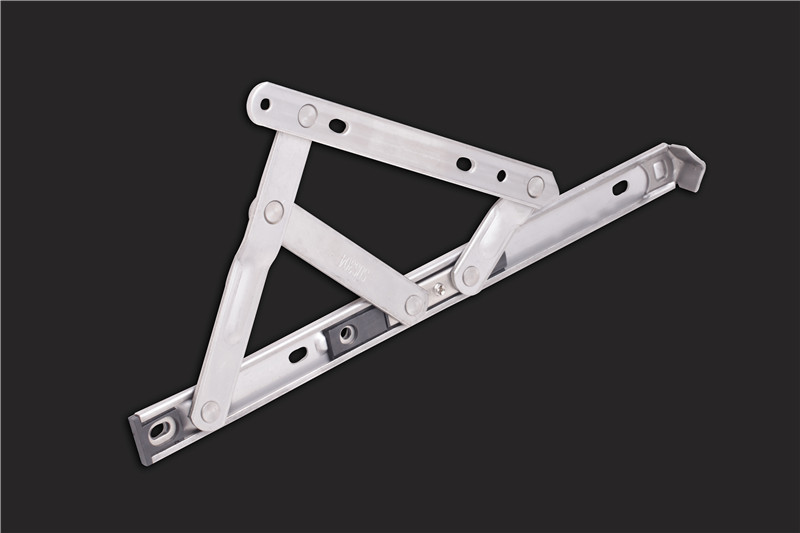 304滑撑四连杆12寸窗撑22方槽铰链上悬门窗五金批发厂家直供