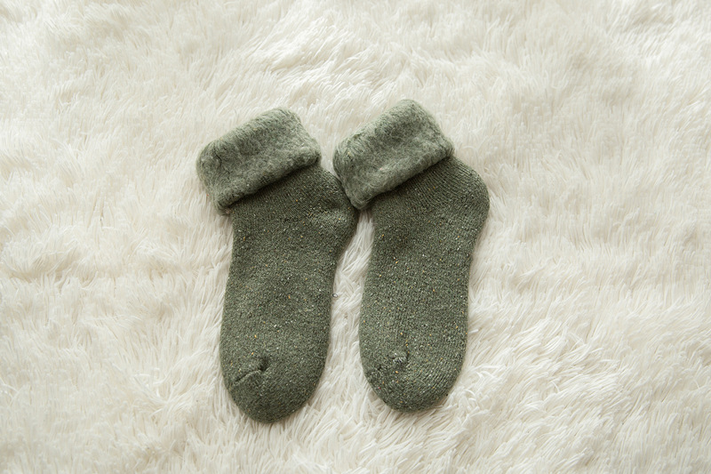 [Main Push] Thick Socks for Women Winter Thickened Fleece-Lined Warm Long Long Socks Wool Socks Snow Socks Towel Ski Socks