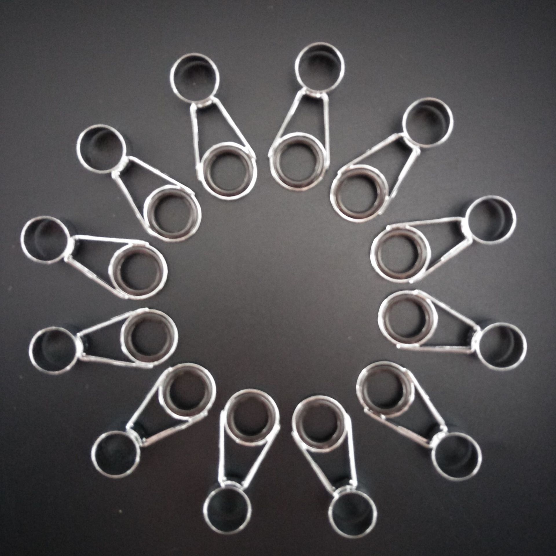 渔具配件不锈钢海竿mv导环导线环抛竿导眼海杆陶瓷过线环12mm毫米