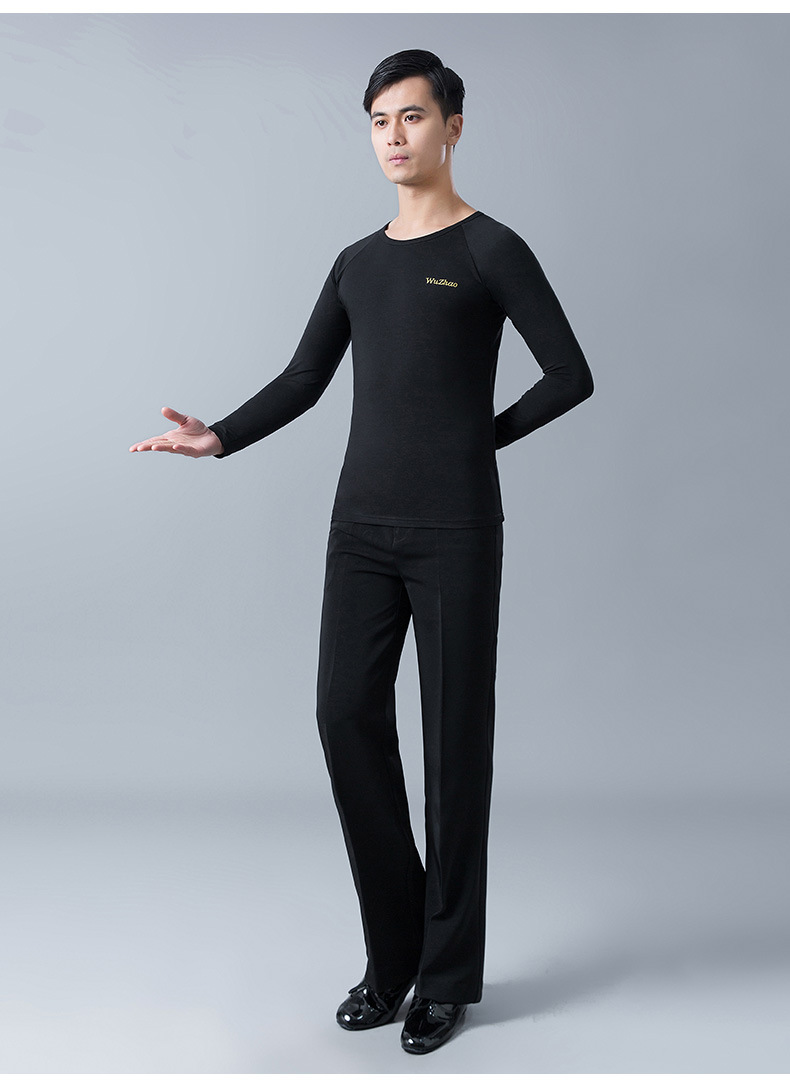 舞曌男士舞裤新款交谊舞蹈裤摩登舞直筒裤男式广场舞裤子男拉丁裤