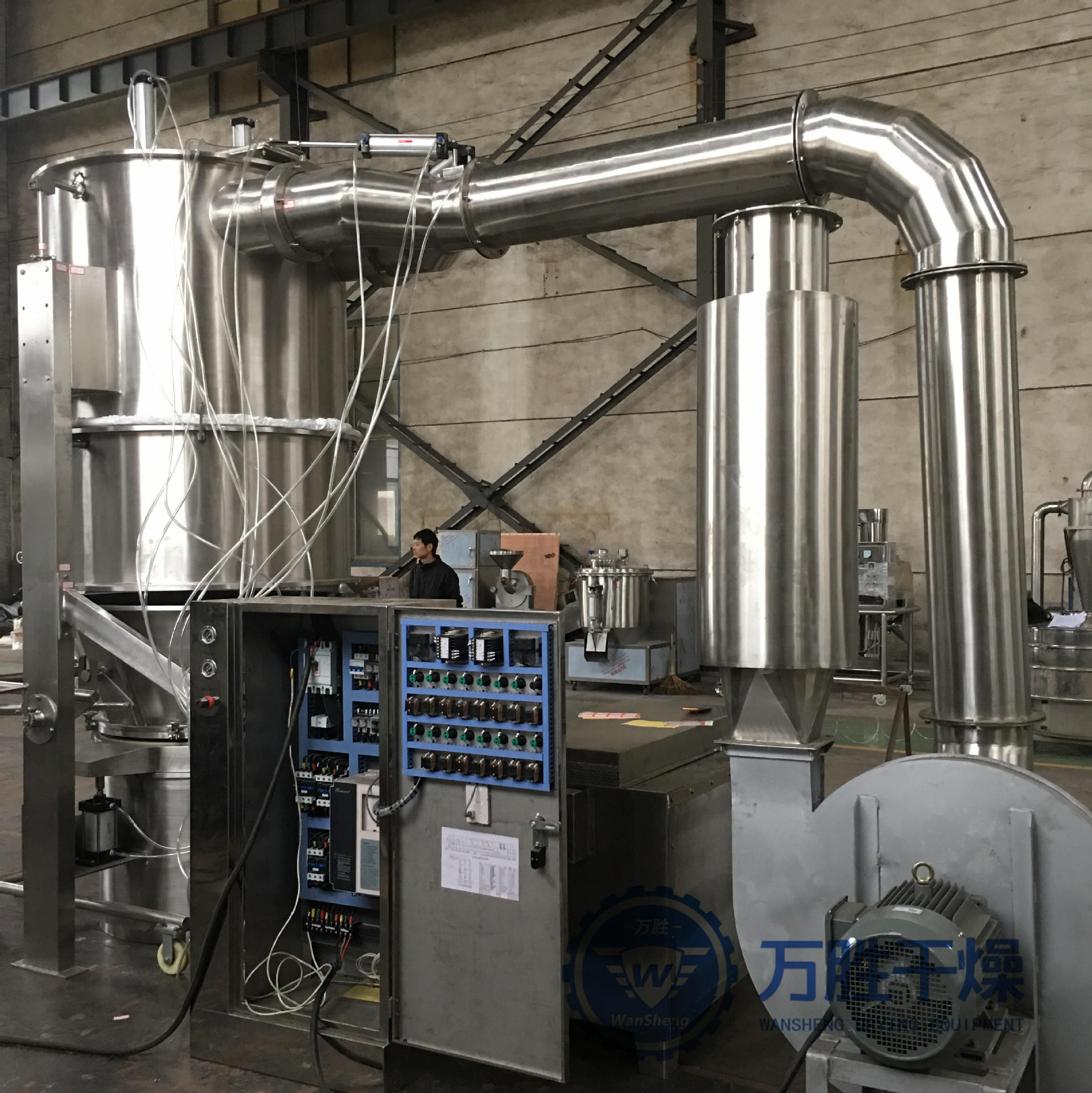 fl喷雾干燥制粒机  茶多酚维生素c维生素e流态化混合制粒机