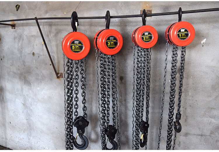链条式手拉葫芦圆形1吨5吨煤矿起重用倒链手动葫芦环链小型吊机