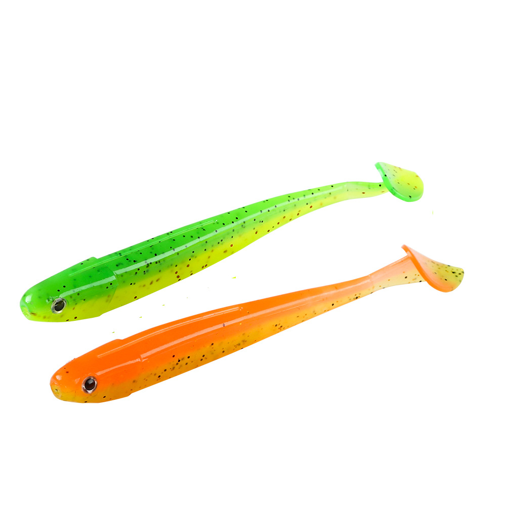 跨境热卖2.1g 4.5g 9.5g亚马逊欧洲站t尾软鱼软饵 路亚饵仿生饵