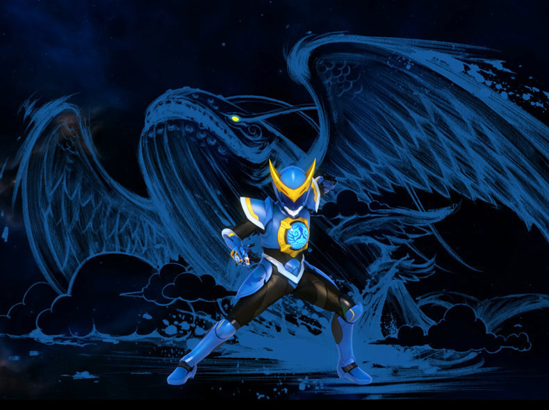 北虎星神兽金刚4召唤器发光发声开天剑青龙枪雄狮儿童玩具