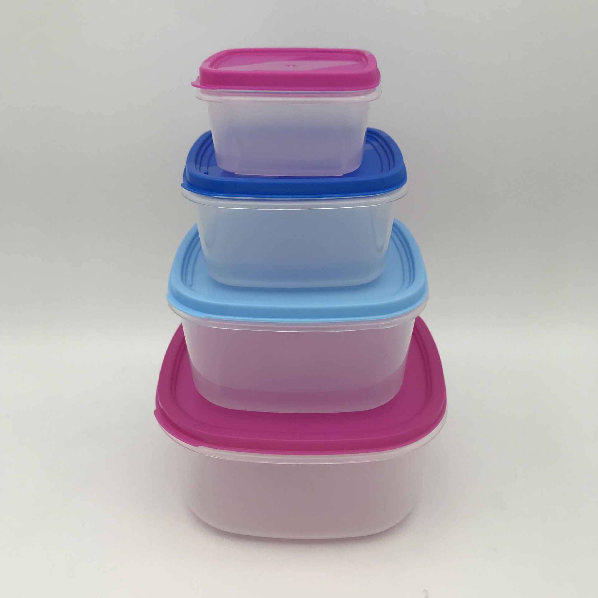 天弘塑胶 塑料pp保鲜盒 彩虹系列安全无毒塑料饭盒 厨房收纳盒