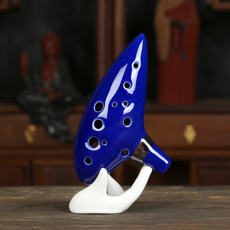 新品12孔陶笛十二孔塞尔达 时之笛外贸畅销陶笛12孔送教材 批发